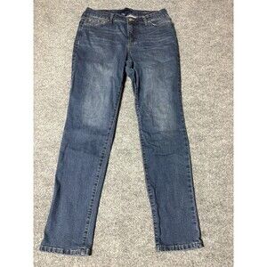 Bandolino Mandie Slim Jeans Womens 10 31x30 Blue Medium Wash Stretch Denim